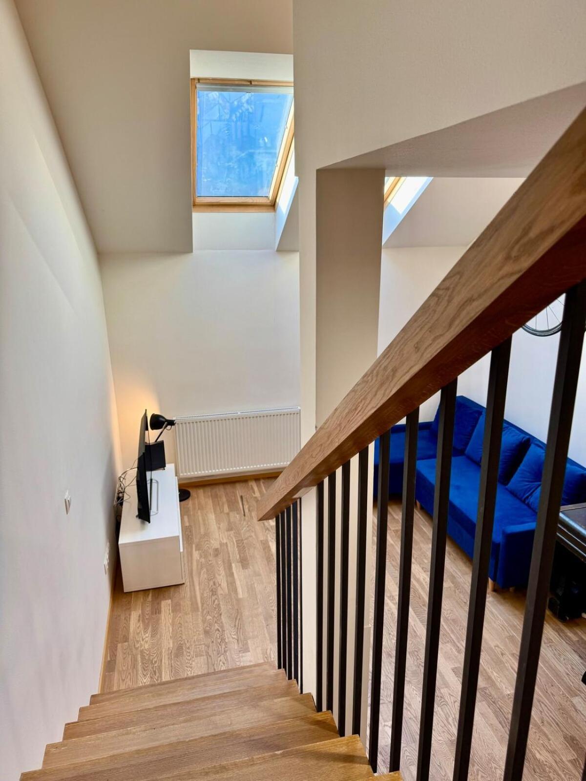 Charming Duplex Loft In Center * Praga